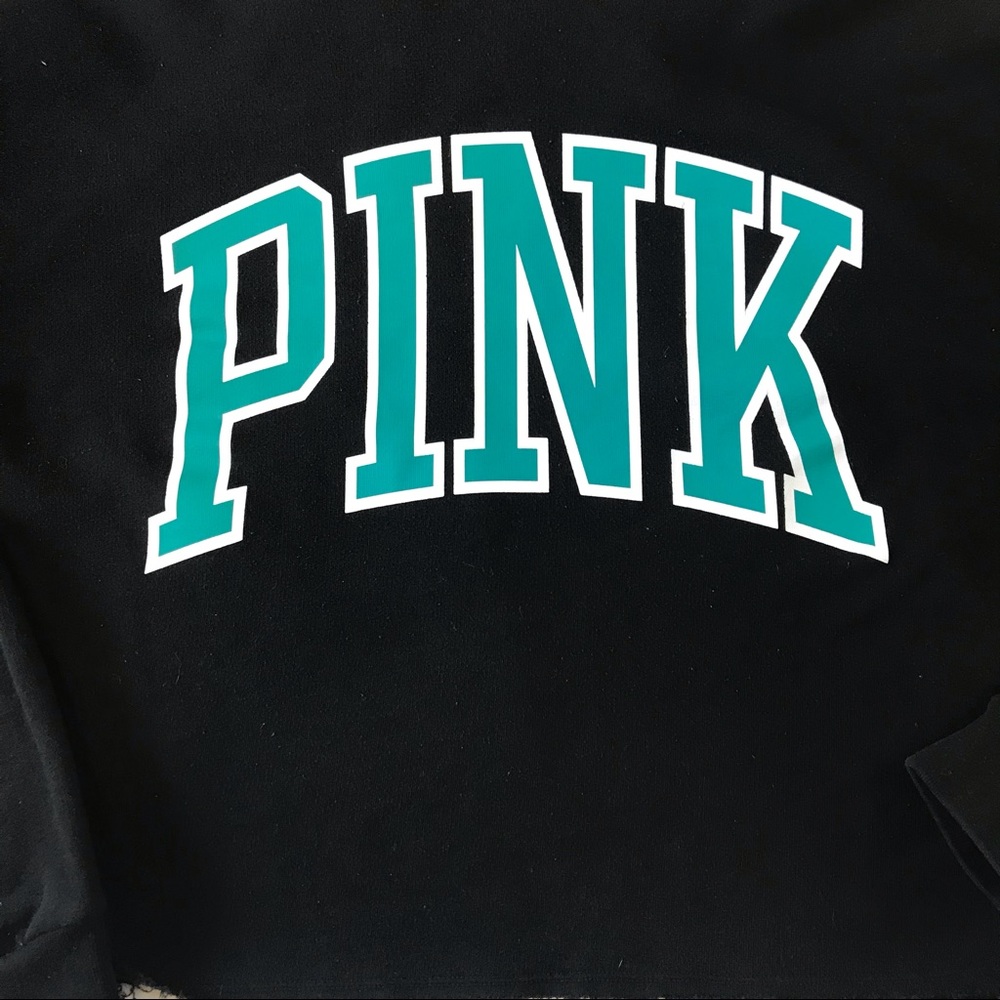 PINK Victoria’s Secret Cropped Hoodie Sweatshirt - Picture 4 of 4